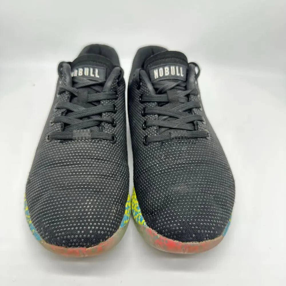 Nobull Gray Superfabric Outwork Rainbow Low Cut Trainer Sneaker Womens Size 7.5